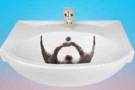 Photo représentant une barbe dans un lavabo Les Boomeurs