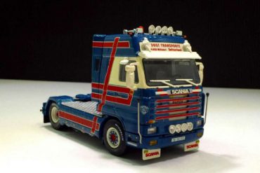 Photo représentant des camions miniatures Scania de la marque Tekno Les Boomeurs